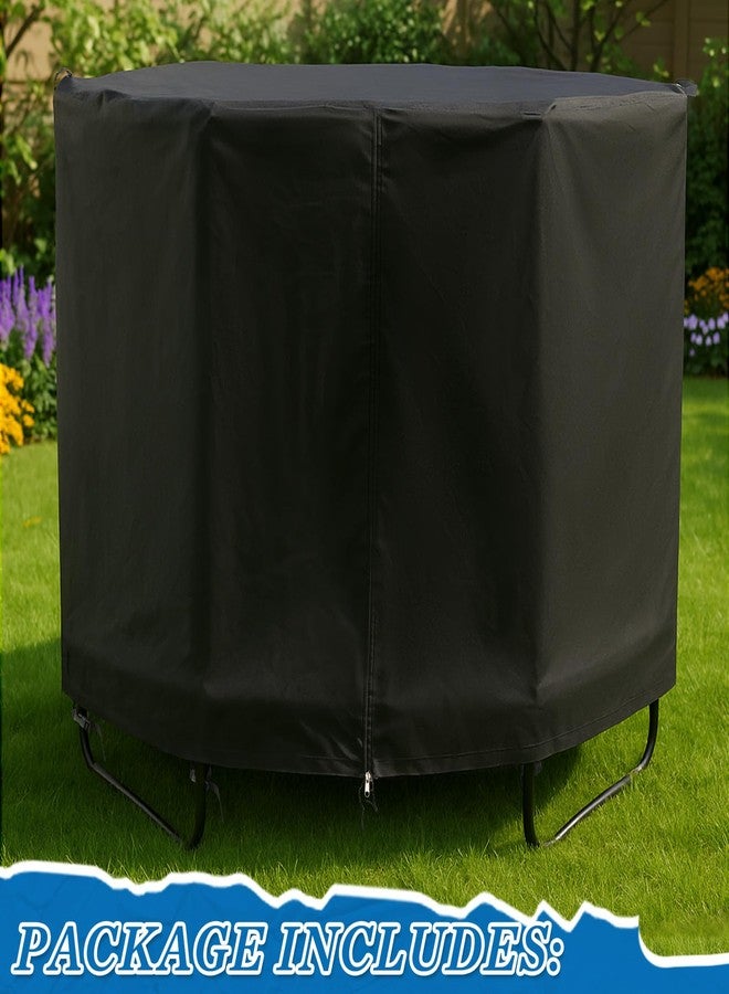 Newwiee Trampoline Cover for 55 or 60 Trampolines, 600d Heavy-Duty Oxford Fabric, Waterproof, Windproof and UV Resistant, Outdoor Jumping Bed Covers with Handle(60 Trampoline Cover) - Image 3