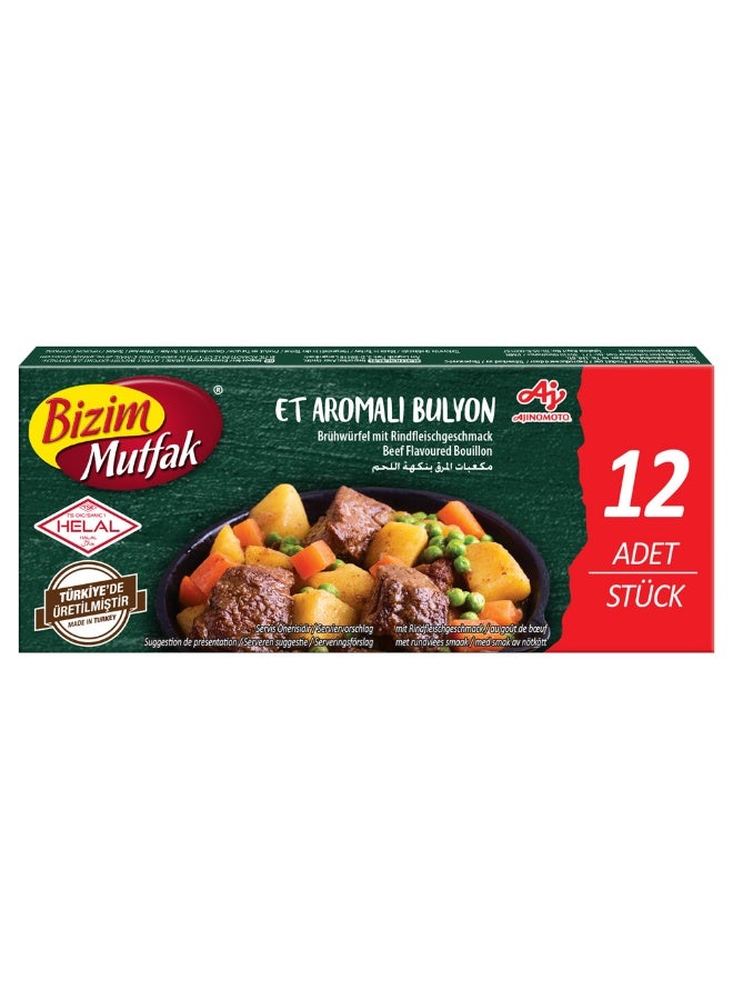 Bizim Mutfak Beef Flavoured Bouillon 12x10g - Image 1