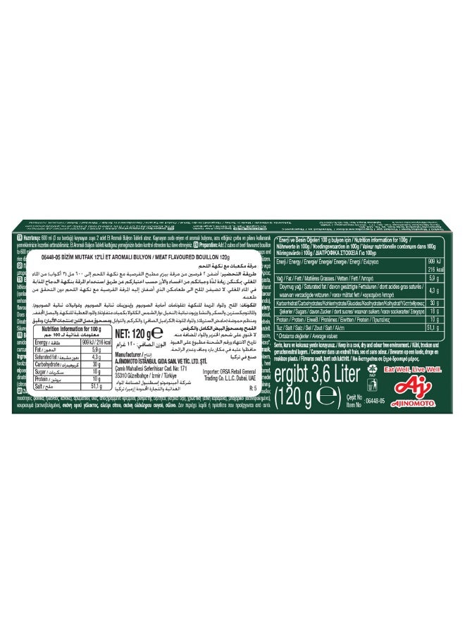 Bizim Mutfak Beef Flavoured Bouillon 12x10g - Image 2