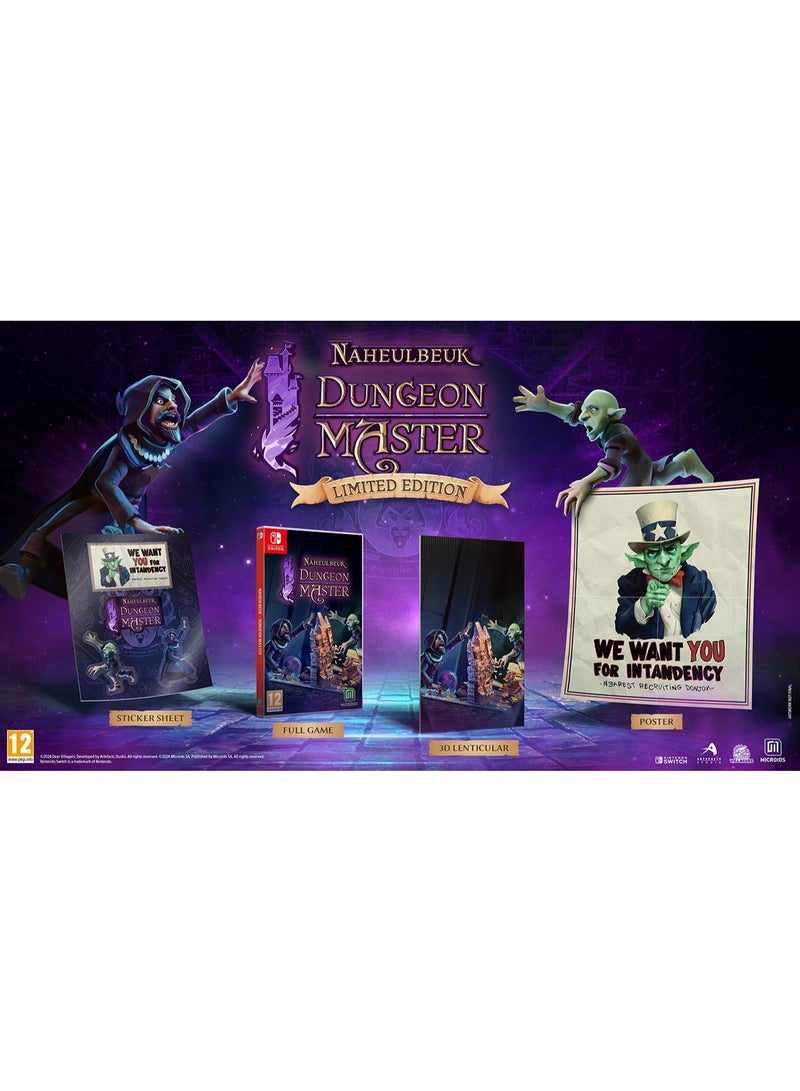 SWITCH 0 Naheulbeuk’s Dungeon Master [Limited Edition] – Fantasy Dungeon Building Strategy Game – Nintendo Switch - Image 2