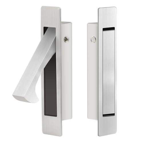 Dontay Pocket Pull Handle, Edge Pull, Professional Stainless Steel 304, Flush Mount for Sliding Door (Satin Nickel, 1) - Image 1