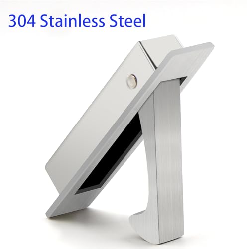 Dontay Pocket Pull Handle, Edge Pull, Professional Stainless Steel 304, Flush Mount for Sliding Door (Satin Nickel, 1) - Image 4