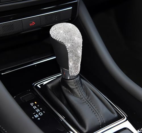 HHLOU Bling Crystal Shifter Gear Lever Accessories Compatible with 20142018 Mazda 320152022 Mazda 620162020 CX320142022 CX520162023 CX9 - Image 1