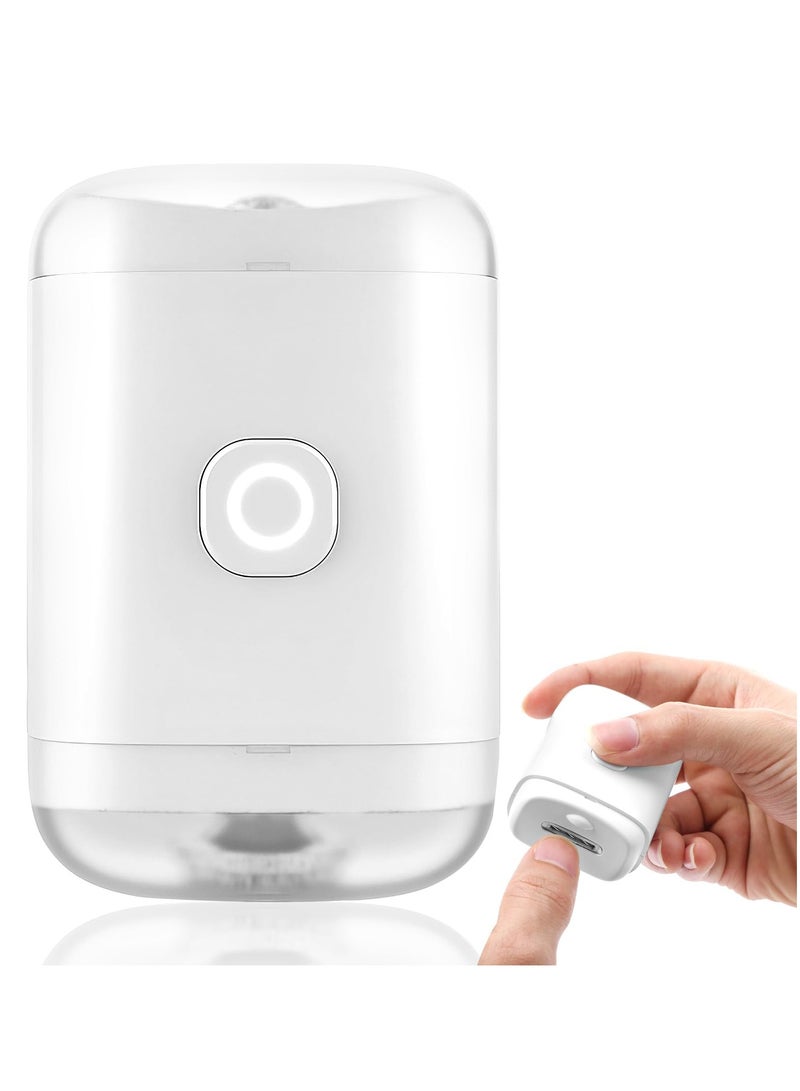 Captaintech Electric Nail Clipper and Trimmer with Light and Nail Scrap Storage - 2-in-1 Automatic Fingernail Cutter and File for Babies, Kids, and Adults. - Image 1