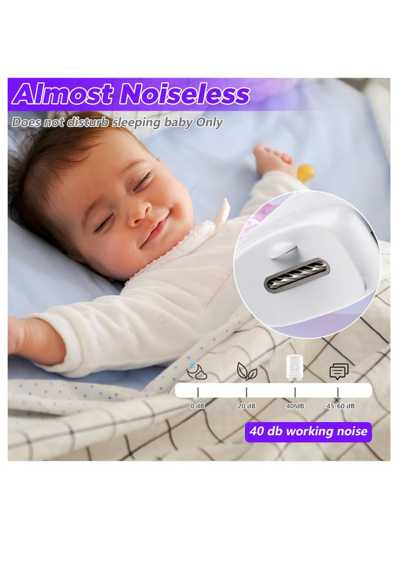 Captaintech Electric Nail Clipper and Trimmer with Light and Nail Scrap Storage - 2-in-1 Automatic Fingernail Cutter and File for Babies, Kids, and Adults. - Image 5