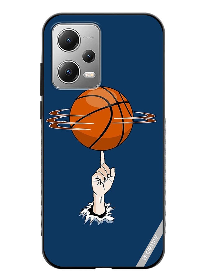 VR CREATIVE Protective Case Cover For Xiaomi Redmi Note 12 Basket Ball In Hand Design Multicolour - Image 1