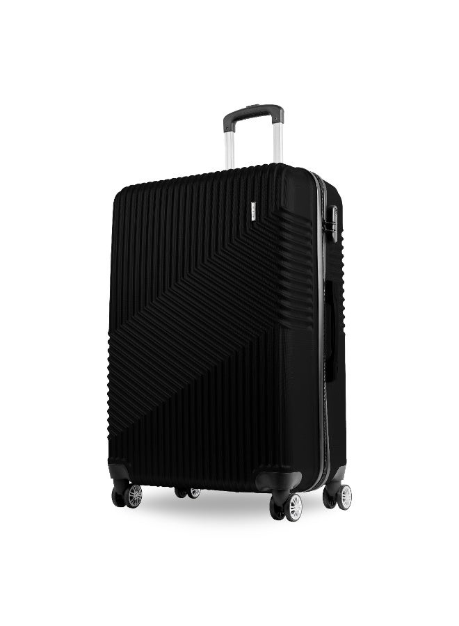 Reflection ABS Carry On Suitcase Airline Approved, Lightweight 28 Inch  Luggage- 360° Silent Wheels, ABS Hard Luggage Trolley, Spinner Wheels, Travel Luggage  (28-Inch , Black) - Image 1