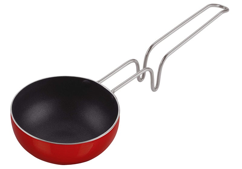 Nirlon Non-Stick Aluminium Tadka Vagariya/Tadka Pan -11cm - RED |3mm Classic_VG - Image 3