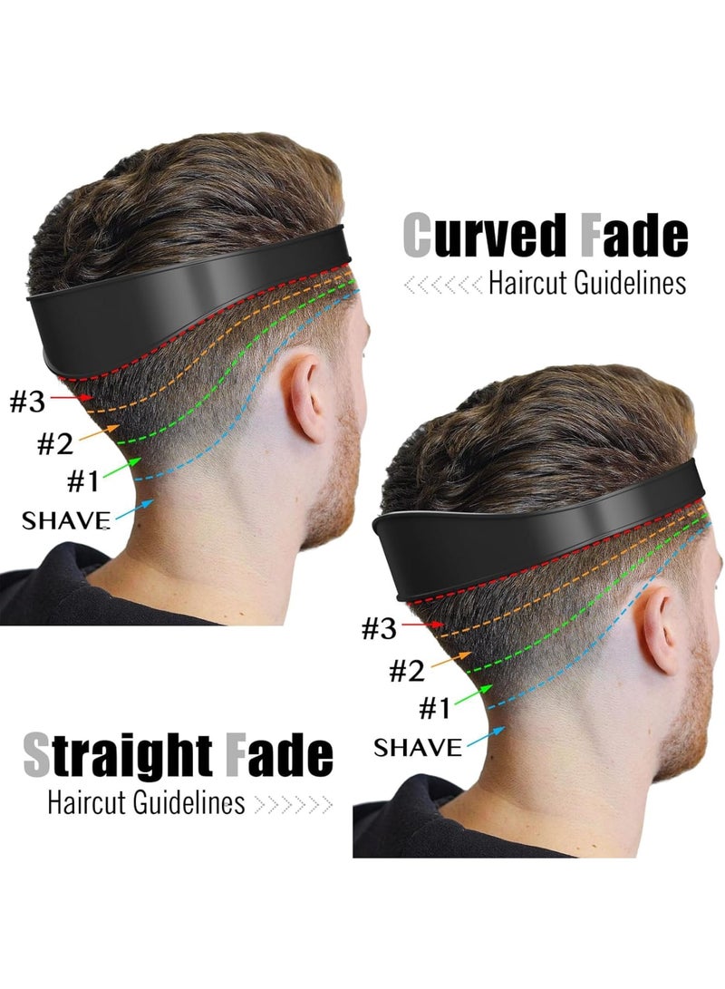 SOLARAE Neckline Shaving Template and Hair Trimming Guide, Barber Style DIY Hands-Free Cut Trim and Shave Use for Straight Lines, Non-Slip Skin Safe Silicone, Easy Use Tool Soft Portable (Black) - Image 2