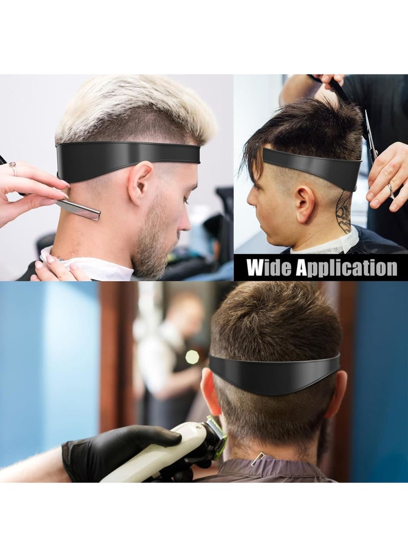 SOLARAE Neckline Shaving Template and Hair Trimming Guide, Barber Style DIY Hands-Free Cut Trim and Shave Use for Straight Lines, Non-Slip Skin Safe Silicone, Easy Use Tool Soft Portable (Black) - Image 5