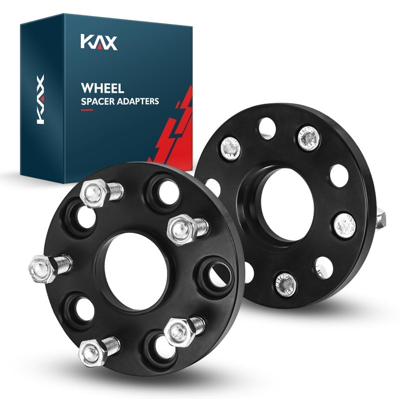 KAX فواصل العجلات KAX 5x45 15 مم 5 لوج مركز العجلات تناسب RAV4 كامري هايلاندر سيينا RX350 ES350 فينزا أفالون ES330 بريوس V مع مسامير M12x15 601 مم مركز العجلة 2 قطعة - Image 1