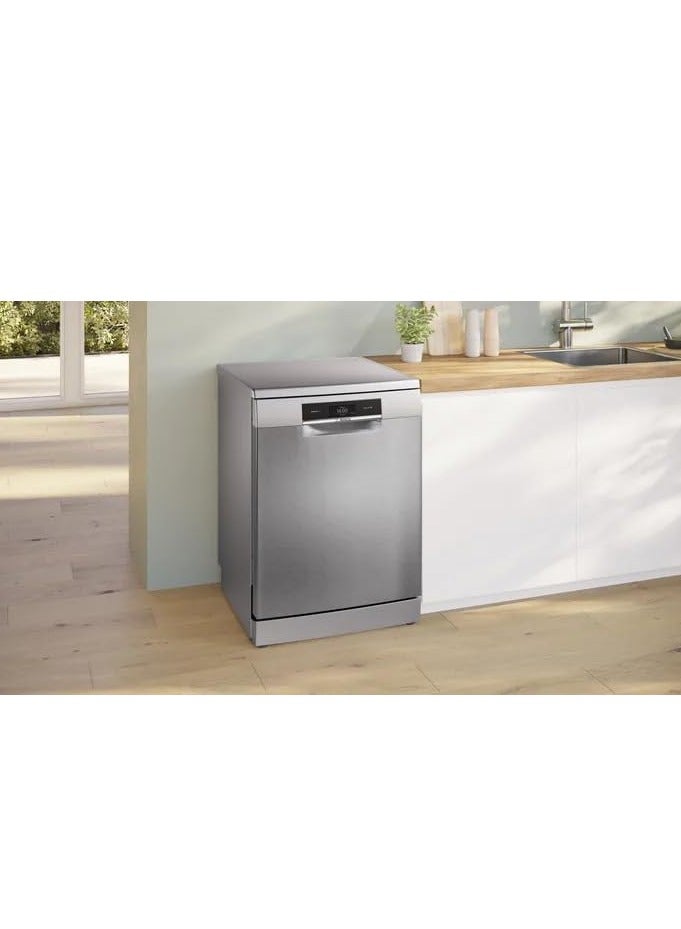 BOSCH Series 8 Dishwasher 13 Place Settings, 8 Programs, Home Connect, Digital Display, 60 cm, Stainless, made in Germany 13 OZ 2400 W SMS8YDI82T silver - Image 2