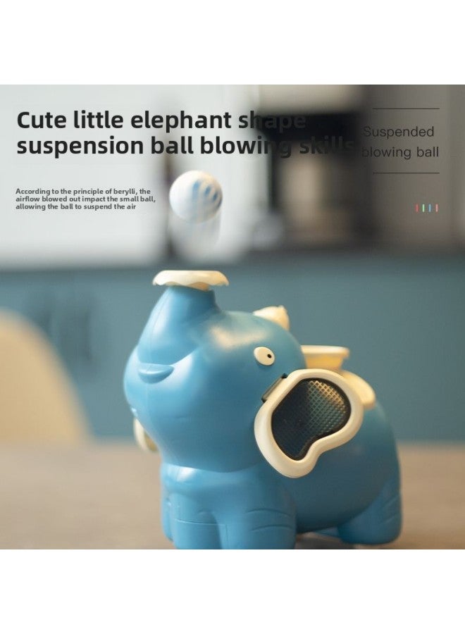 Chattering Spray Baby Elephant Electric Toy Children's Cartoon Modeling Universal Sound And Light Smoke Floating Ball Blow Ball Baby Elephant-Color:Green Elephant [without Battery] - Image 4