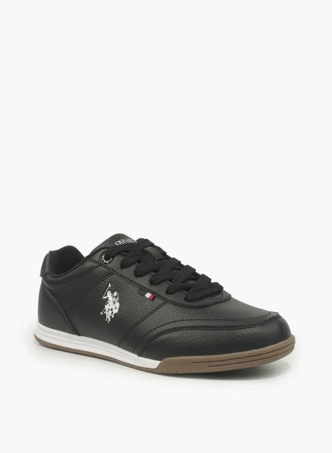 U.S. Polo Assn. Women CONO GLB 6FX Black Casual Sneakers with Gum Sole – Lace-Up Lifestyle Shoes - Image 3