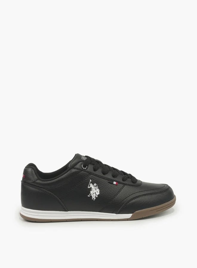 U.S. Polo Assn. Women CONO GLB 6FX Black Casual Sneakers with Gum Sole – Lace-Up Lifestyle Shoes - Image 2