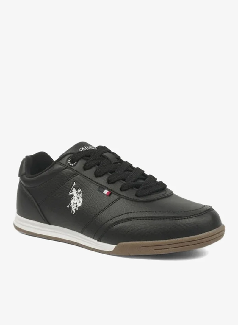 U.S. Polo Assn. black U.S. Polo Assn. Women CONO GLB 6FX Black Casual Sneakers with Gum Sole – Lace-Up Lifestyle Shoes for Women | Best Price UAE