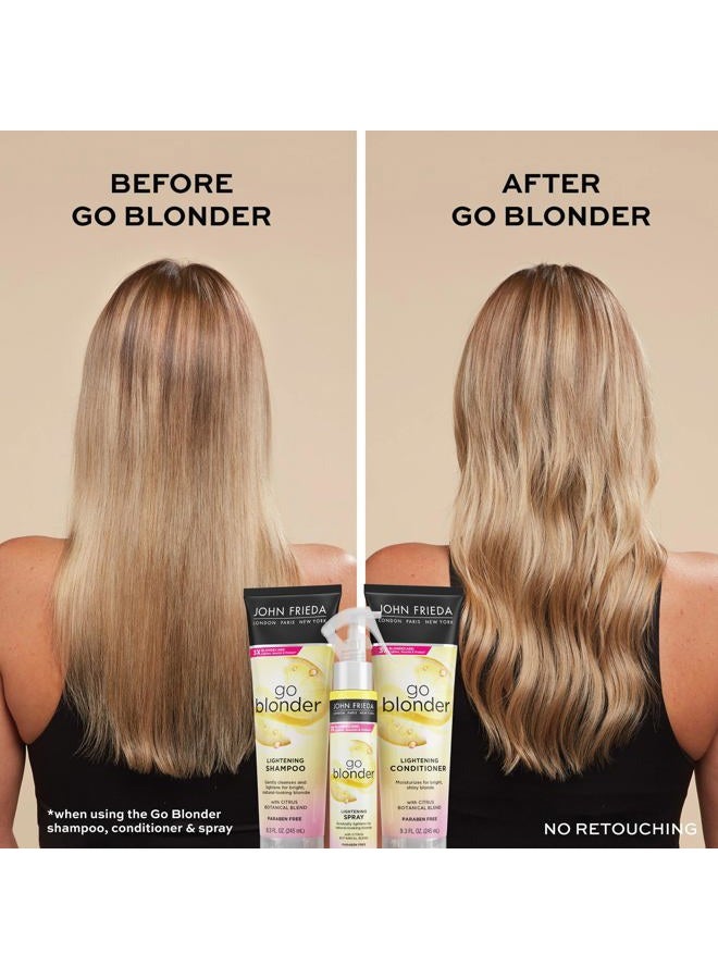 John Frieda Go Blonder Lightening Conditioner, Gradually Lightens Blonde Color, For Natural or Color-Treated Hair, Formulated with Citrus and Chamomile, Paraben Free, 16 Oz - Image 3