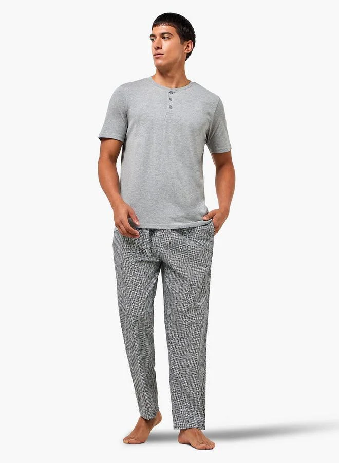 Splash FAV Men Cotton Striped Nightwear Set