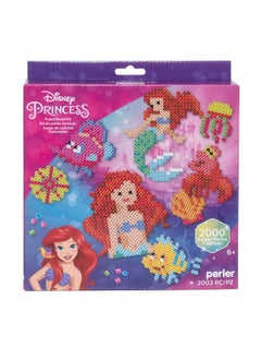 Perler Perler Disney's The Little Mermaid Fused Bead Craft Activity Kit, Includes 9 Patterns, Finished Project Sizes Vary, Multicolor 2003 Pieces  - Image 1