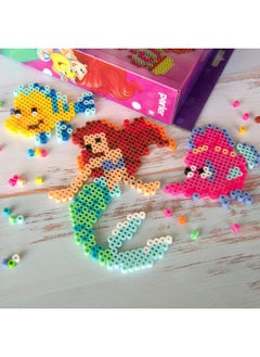 Perler Perler Disney's The Little Mermaid Fused Bead Craft Activity Kit, Includes 9 Patterns, Finished Project Sizes Vary, Multicolor 2003 Pieces  - Image 4