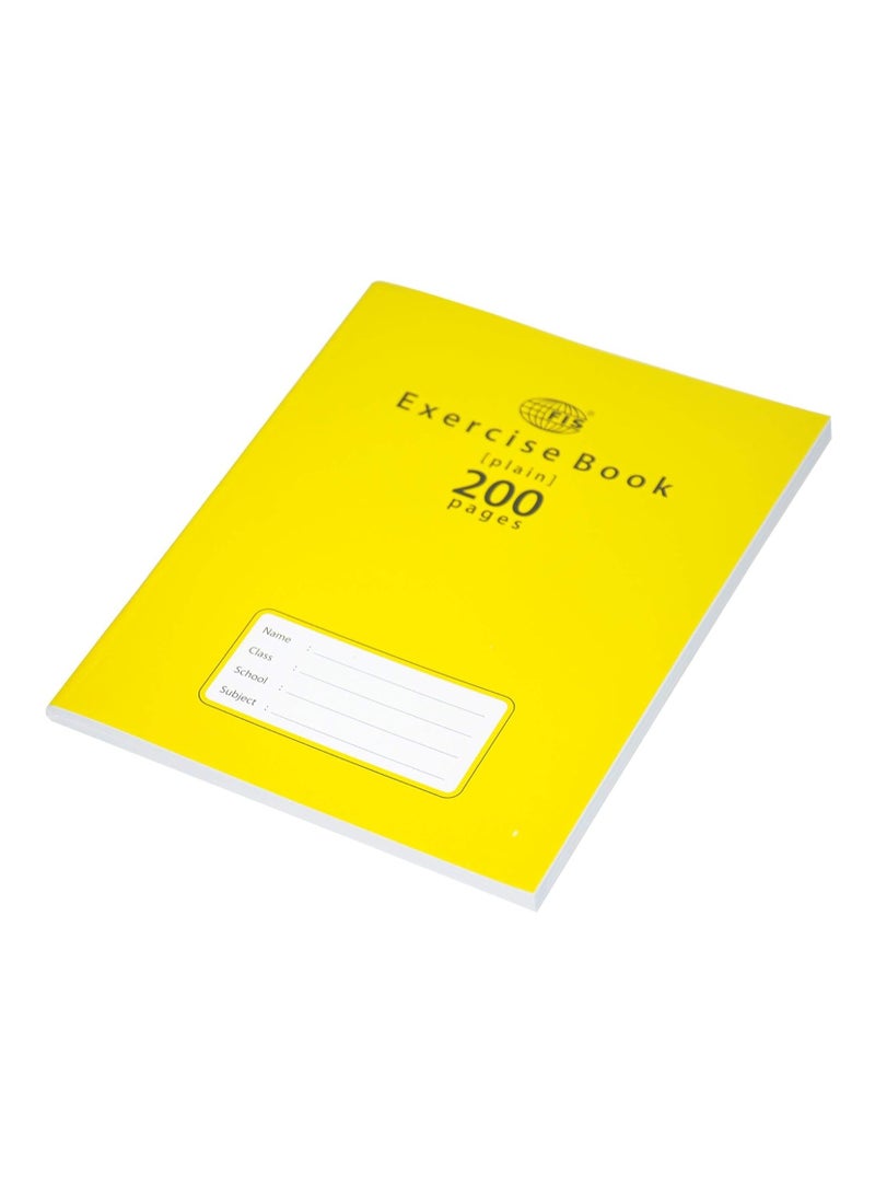 FIS Exercise Books Plain, 200 Pages, Pack of 6 Pieces, 16.5 x 21 cm Size - FSEBP200N - Image 4