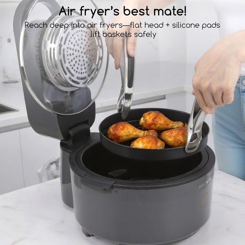 SOLEADER Plate Gripper Compatible With Instant Pot Accessories, Air Fryer Pans Gripper, Hot Plate Bowl Retriever For Egg Custard For Jidangeng, For Microwave Toaster Oven Steamer, Pack of Two - Image 2