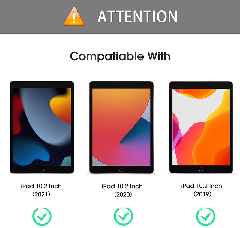 TECHSHIELD Tempered Glass Screen Protector for iPad 10.2 inch 9th Gen Generation 2021 8th Gen 2020 7th Gen 2019 - Image 2