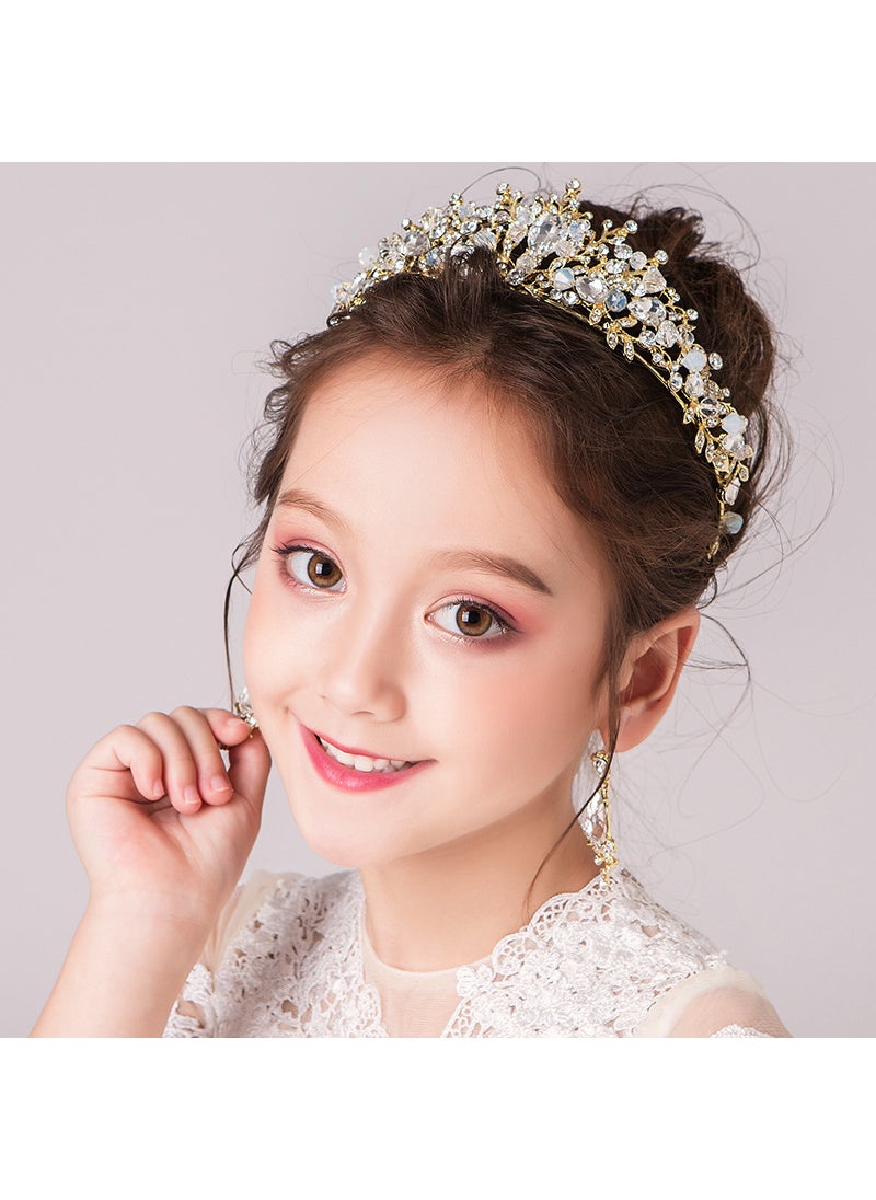 Pink Crown Hair Accessories For Girls Cute Princess Headband Birthday King Crown Earrings For Kids Ages 3-8 Silver crystal crown + ear clip set - pzsku/Z17DD5F52F8032451AD9CZ/45/_/1741690990/0bf0eb7a-ed3d-4a48-b5d9-9af2835656f3