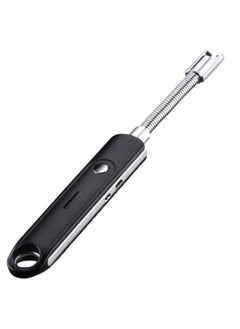 NIBEMINENT USB Pulse Hose Electric Lighter Black/Silver 