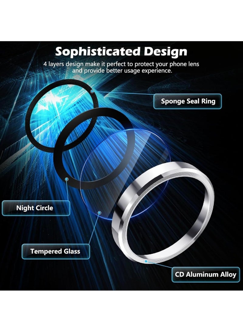 【2-Pack】 Compatible  Galaxy Tab S11 Ultra 14.6-inch 2025 (SM-X930/X936B) Tablet, 9H Tempered Glass Camera Protector with Metal Independent Ring - Image 4