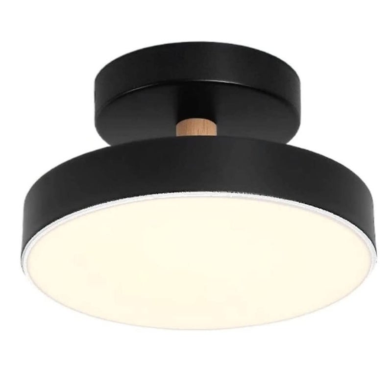 ضوء السقف الأصفر LED المدمج ثلاثي الألوان القابل للتعتيم، مصباح دائري شمالي بسيط للممر والشرفة - Image 2