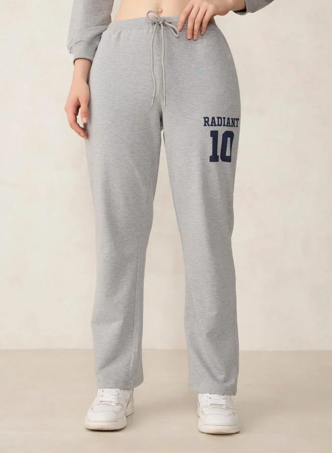 Outzidr  Grey Boat Neck Sweatshirt and Joggers Co-Ords for Women | Best Price UAE
