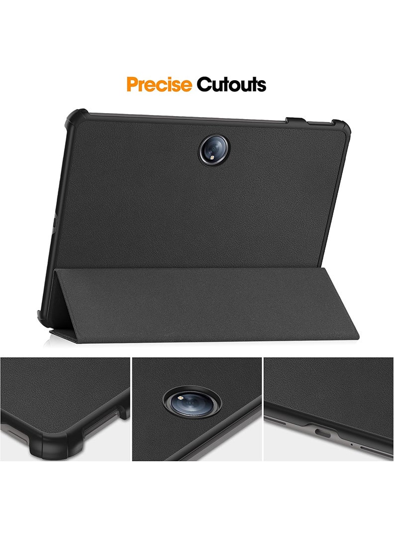 Theodor حافظة واقية قابلة للطي لجهاز OnePlus Pad 2 (2024) و OnePlus Pad Pro (2024) مع حامل ثلاثي الطيات، استيقاظ تلقائي، غطاء مضاد للصدمات، لون أسود خبير في التباعد الاجتماعي - Image 2