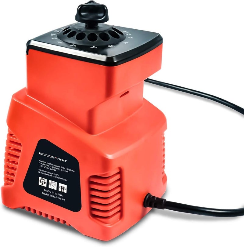 GOODSMANN Electric Drill Bit Sharpener, Heads 1/8" - 25/64", 1350 RPM/ 1700 RPM 9923-0110-01 - Image 1