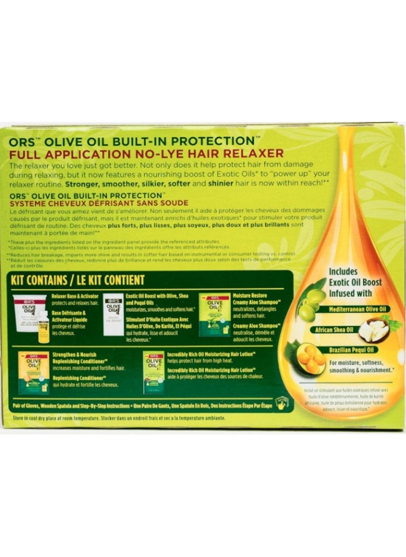 ORS ORS No-Lye Hair Relaxer Kit | With Olive Oil | Extra Strength, Built In Protection | For Coarse Resistant Hair Textures  - Image 3