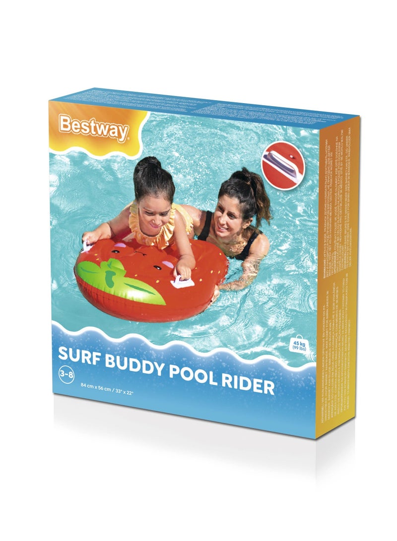 Bestway® 33" x 22"/84cm x 56cm Surf Buddy Pool Rider-RED - Image 1