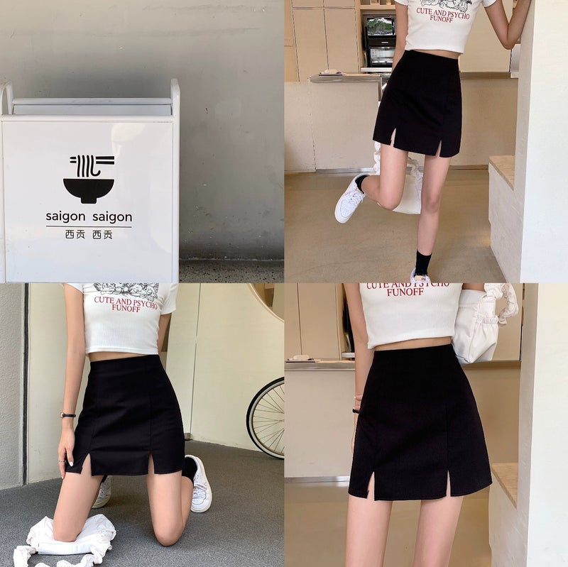 Anti-Slip Skirt Women'S Summer Work Skirt Summer White Thin Professional Skirt Hip Workwear Black A- Line Skirt - Image 4