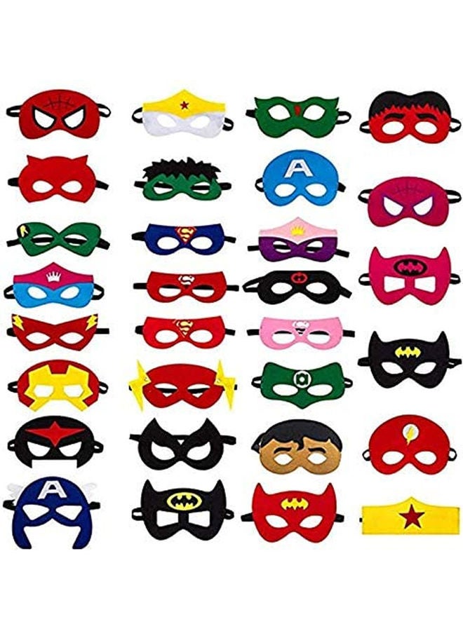 NIBEMINENT 30-Piece Super Hero Cosplay Mask - Image 1