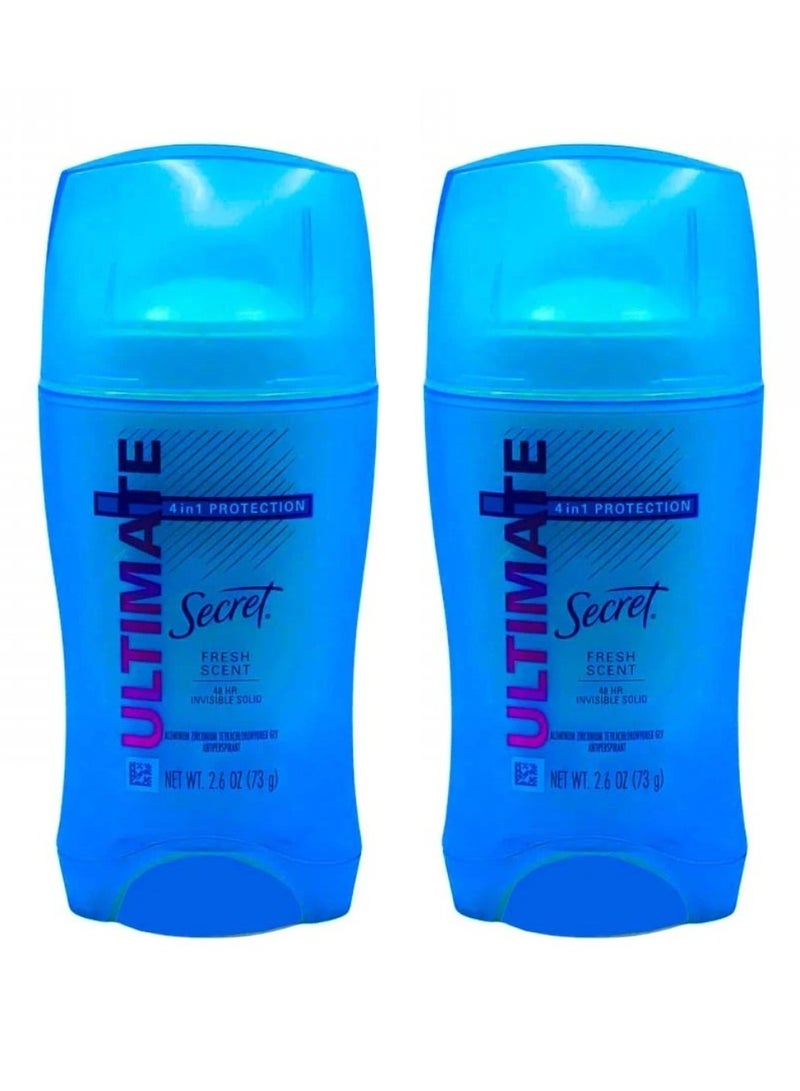 سيكريت مجموعة من قطعتين مزيل عرق ستيك التميت فريش سنت حماية 48 ساعة 73X2 جم