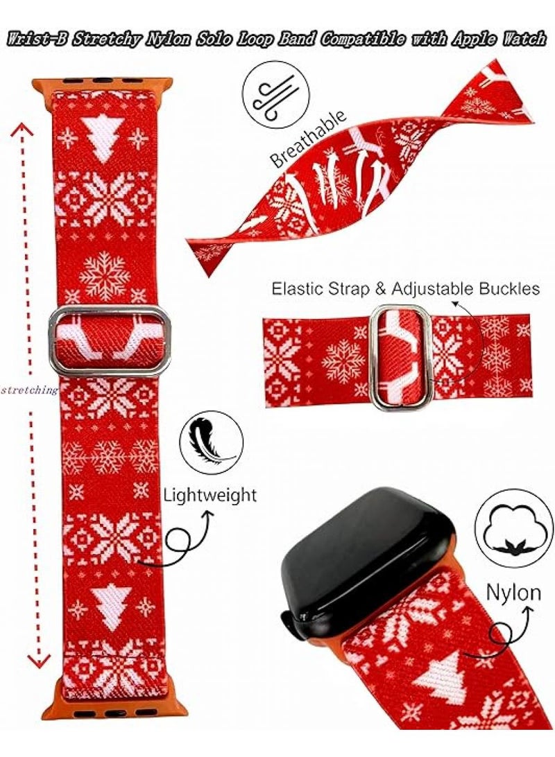 Y&D Applies To Iphone Watch 42/44/45/49mm Woven Nylon Plain Painted Strap  - Image 2