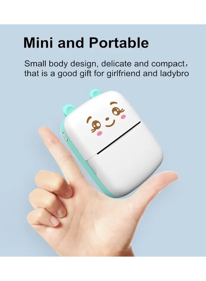 DubaiGallery Student Mini Thermal Printer, Ink-free Mobile Office, Print Labels, Pictures, Photos, File Materials, Connect To The Phone Download APP Android Available, Small Pocket Machine - Image 2
