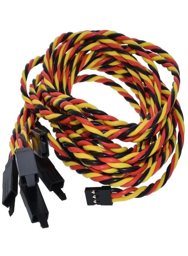 BackBay R/C BackBayRC - 20awg Twisted Servo Extension Cable w/Safety Clip - 100 Strands for RC Vehicles, Drones, E-Bikes - 8 Lengths / 5 Wires per Pack (75CM / 30in) - Image 3