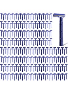 Chumia Twin Blade Razors for Men Stainless Steel Disposable Razors Men Bulk Plastic Shavers Multipurpose Portable Manual Disposable Shavers for Bathing Hotel Travel600 Pieces