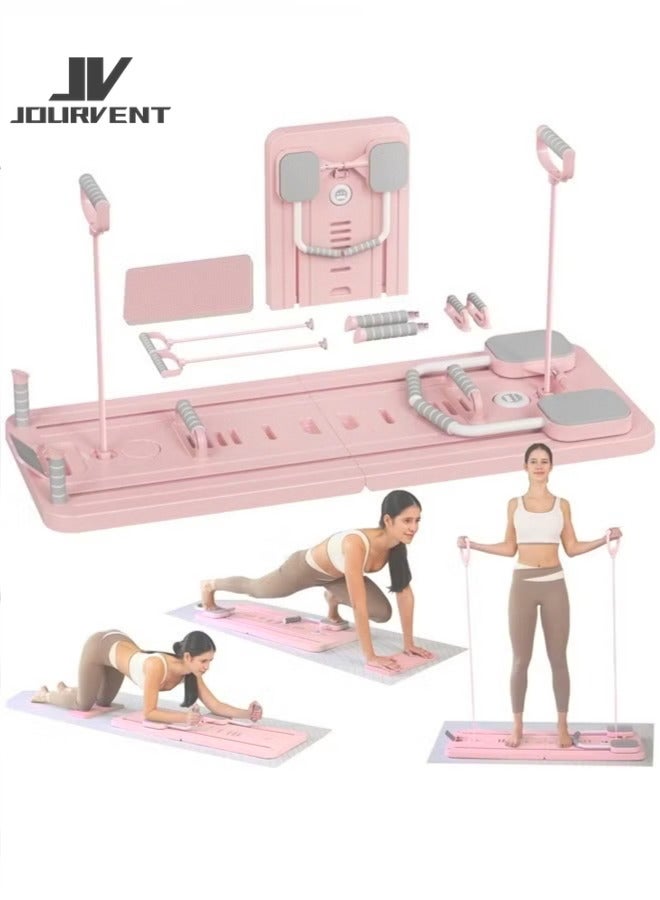 Jourvent Abdominal Board,Pilates Reformer Set,Multi-Purpose Foldable Pilates Reformer Board,High Strength Pilates Equipment Portable Fitness Board For Home Women Men - Image 1