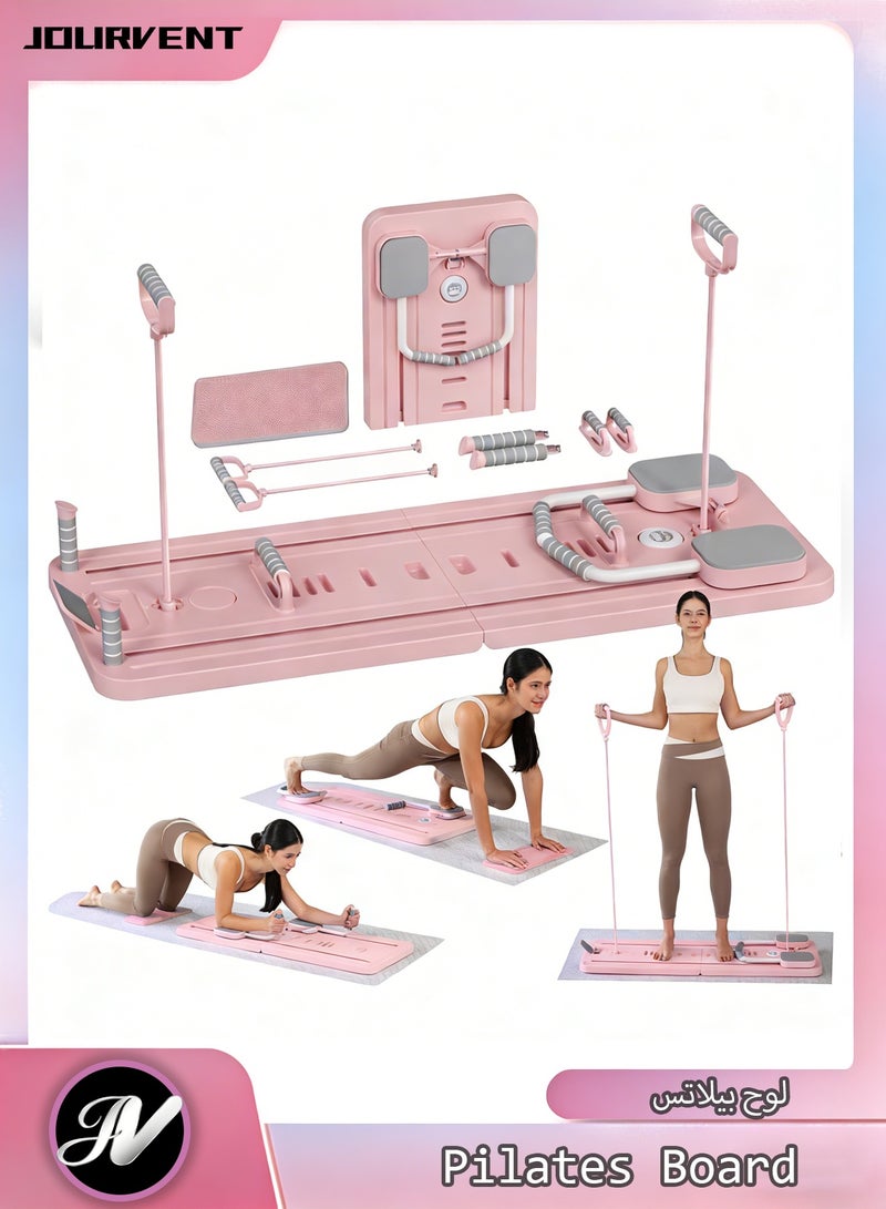 Jourvent Abdominal Board,Pilates Reformer Set,Multi-Purpose Foldable Pilates Reformer Board,High Strength Pilates Equipment Portable Fitness Board For Home Women Men - Image 1