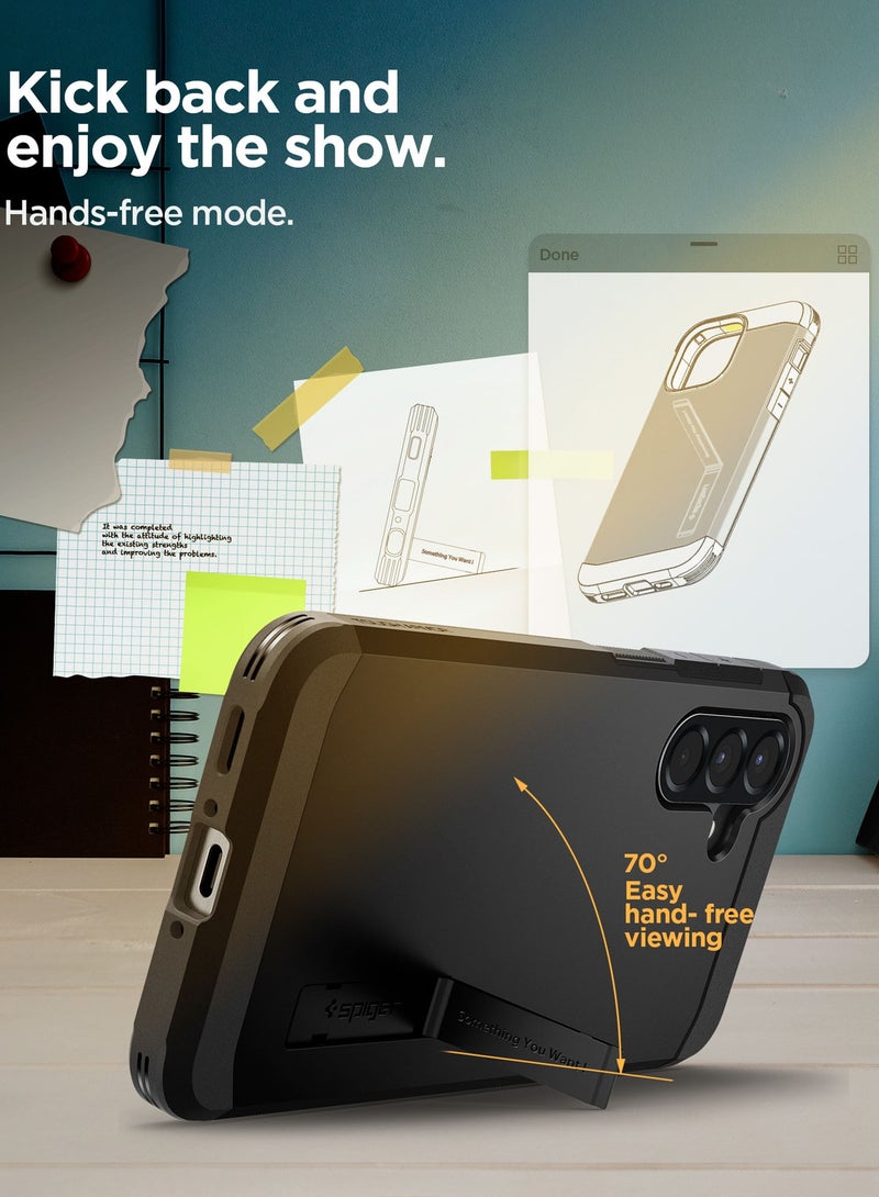 Spigen Tough Armor for Samsung Galaxy A56 5G Case Cover with Extreme Impact Foam (2025) - Black  - Image 5