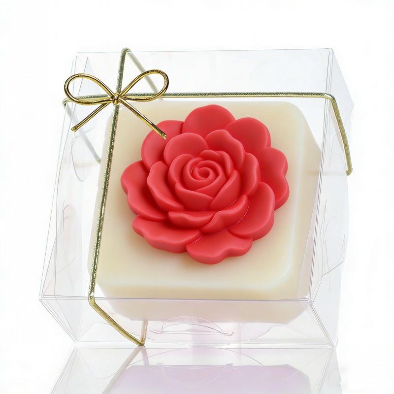 JCXGRVC 3.25"X3.25"X1.5" 30PCS Clear Homemade Fudge Boxes Cookies Boxes Soap Boxes Chocolate Truffle Box for 5, Macaron Box Chocolate-covered Cherries Brownie Mini Bakery Boxes - Image 1