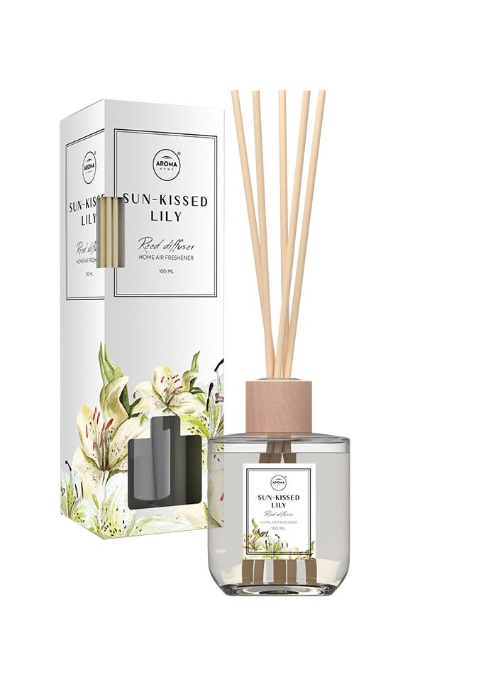 Aroma Home Sun-Kissed Lily Reed Diffuser, Home Air Freshener, 100 mL