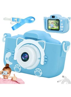 Plynox Kids camera, video shooting, 5 games, Youngsters's birthday gift, Youngsters's Christmas and Halloween birthday gift,for Boys and Girls(Blue)  - Image 1