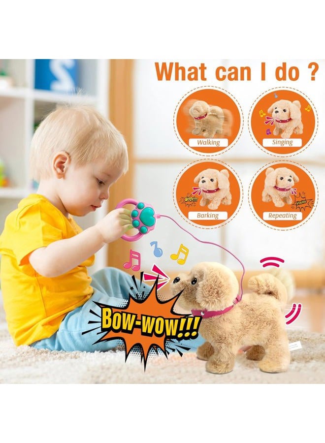 Koonie Talking Golden Retriever, Repeats What You Say, Plush Animal Electronic Interactive Toy, Repeating Singing Walking and Barking Pet, Stuffed Puppy Walking Dog for Kids Boys Girls Gift - Image 2